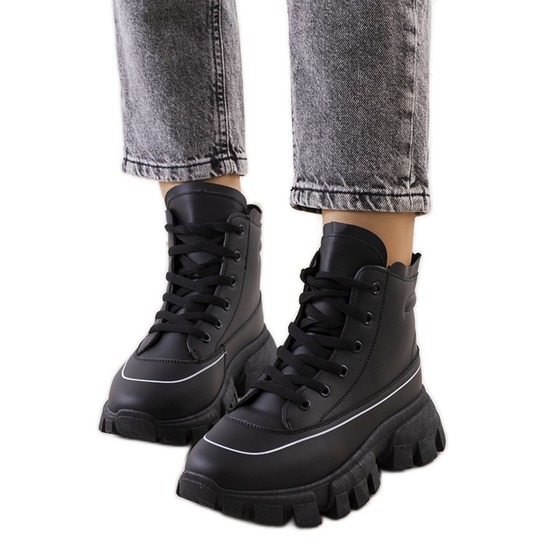 Mustat naisten Nurbi-saappaat