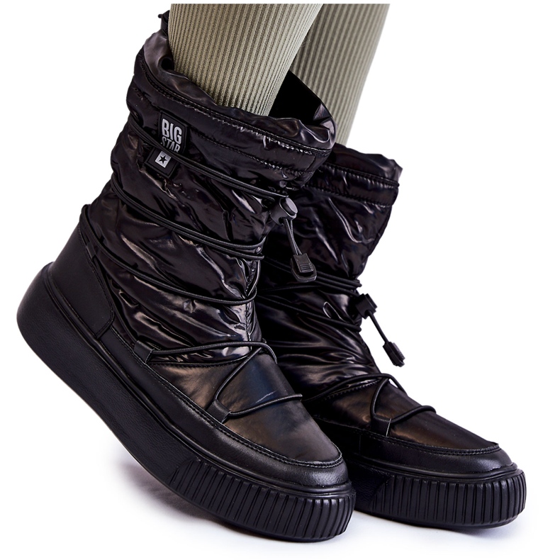 Naisten eristetyt lumisaappaat Big Star KK274193 Musta