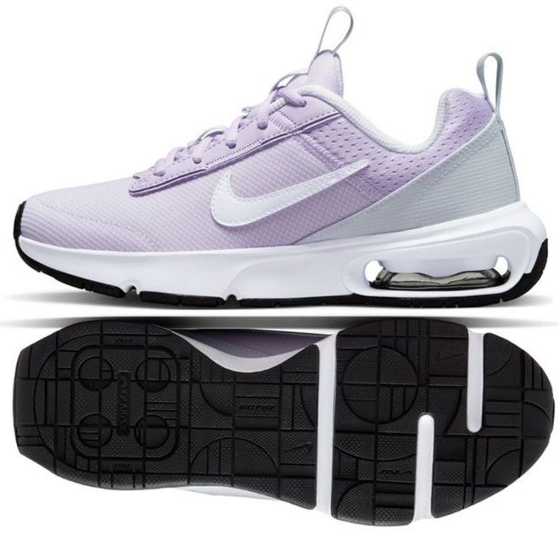 Nike Air Max Intrlk Lite Jr DH9393 500 juoksukenkä violetti harmaa