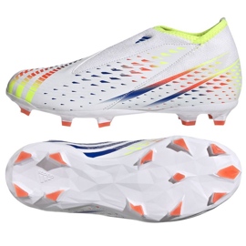 Adidas Predator Edge.3 Ll Fg Jr GW0984 jalkapallokengät valkoinen valkoinen