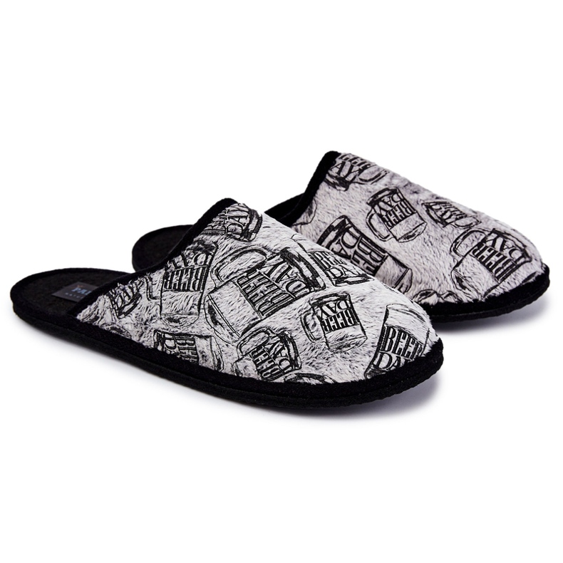 Miesten kotitossut Panto Fino KK167001 Harmaa