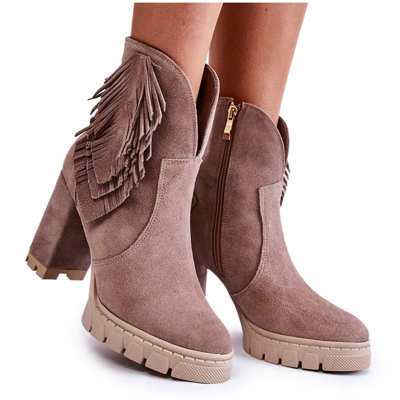 Lewski Shoes Suede alustasaappaat Lewski-kengät 3251 Cappucino ruskea