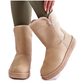 Naisten lumisaappaat Big Star KK274617 Vaalea beige