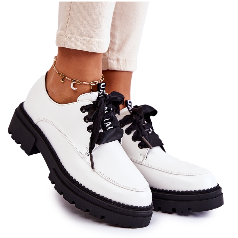 Naisten nahkakengät La.Fi 210004W-PU Valkoinen