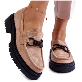 Naisten Loafers Mokkanahkainen Loafers La.Fi Beige Willows