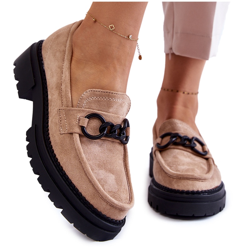 Naisten Loafers Mokkanahkainen Loafers La.Fi Beige Willows