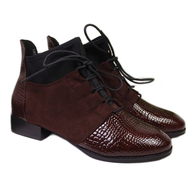 Käärmeennahalla eristetyt saappaat Filippo W PAW267B ruskea