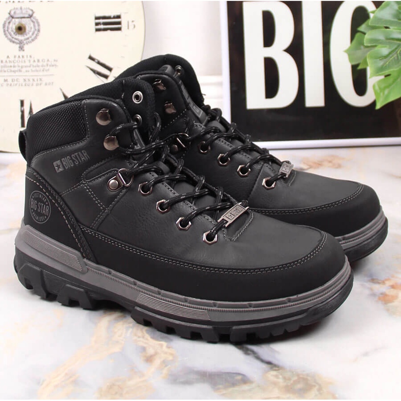 Black Big Star KK274222 korkeanilkiset urheilukengät musta