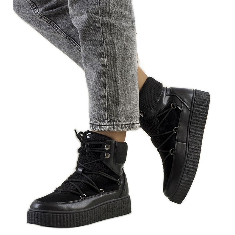 PA1 Laursenin mustat naisten lumisaappaat