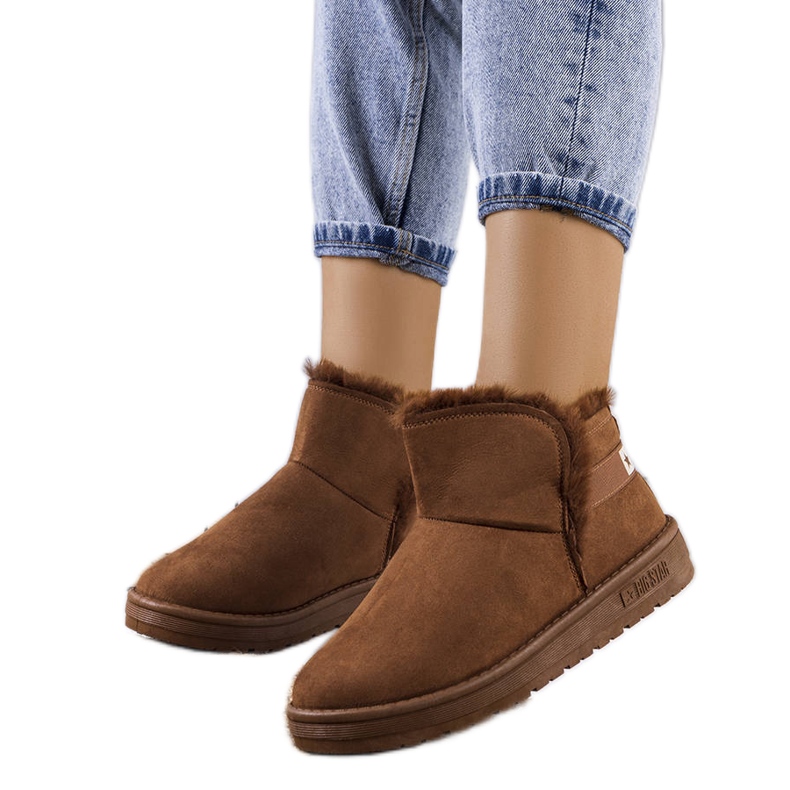 Big Star Ruskeat lumisaappaat turkilla KK274620-802