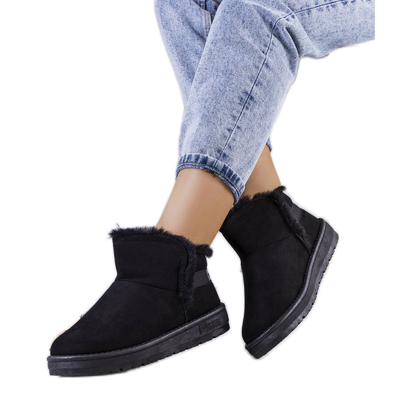 Big Star Mustat lumisaappaat turkisella KK274622