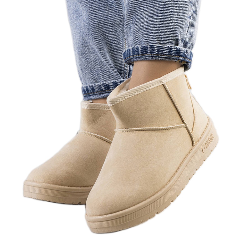 Naisten beigenväriset lumisaappaat Big Star KK274290