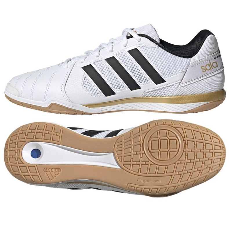 Adidas Top Sala M HR0147 jalkapallokengät valkoinen valkoinen