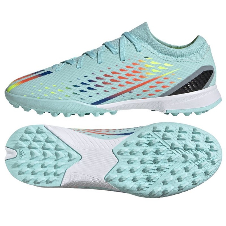 Adidas X Speedportal.3 Tf Jr GW8490 jalkapallokengät sininen sininen