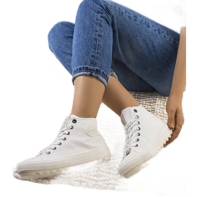 Valkoiset eristetyt tennarit Big Star GG274108 valkoinen