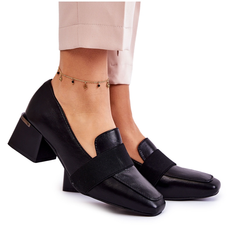 Muodikkaat nahkapumput La.Fi 230033B-PU Musta