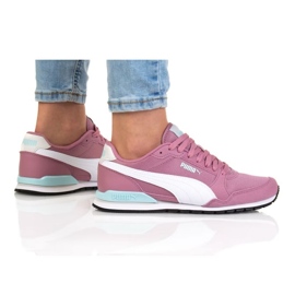 Puma St Runner V3 Mesh Jr 385510 08 vaaleanpunainen