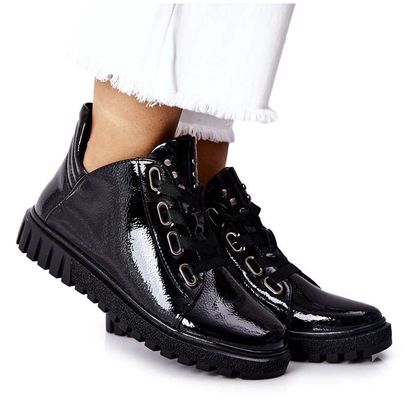 Lakatut kengät Sergio Leone PB210 musta