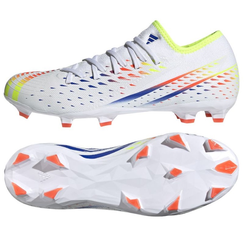 Adidas Predator Edge.3 L Fg M GW0995 jalkapallokengät valkoinen valkoinen