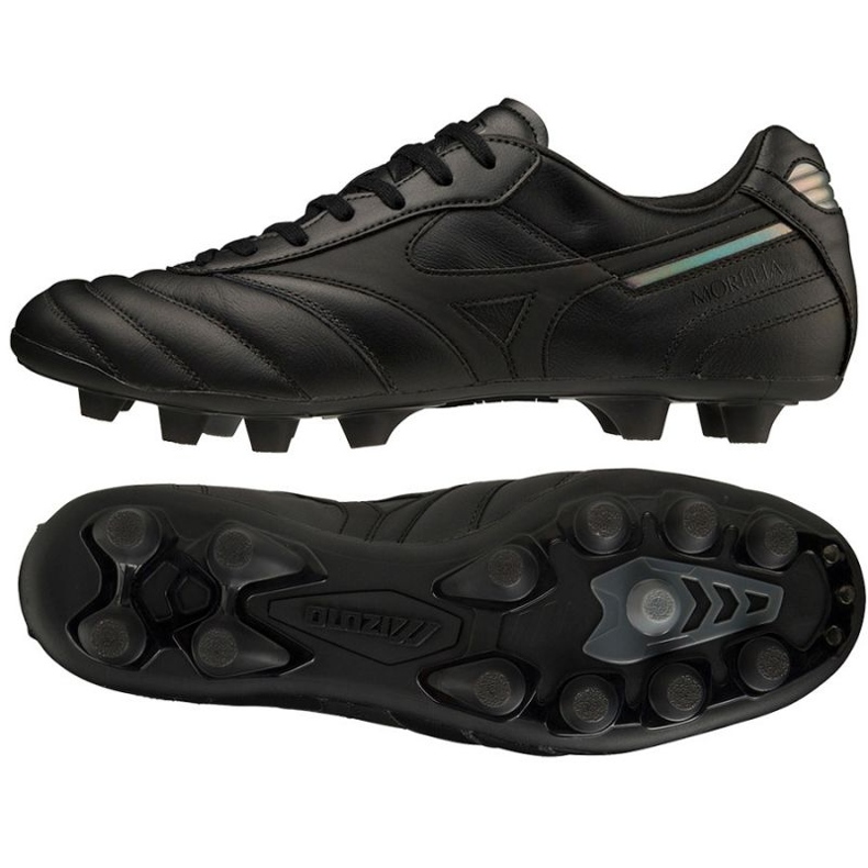 Mizuno Morelia Ii Elite Md M P1GA221260 jalkapallokengät musta musta