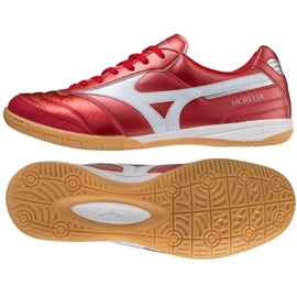 Mizuno Morelia Sala Elite Q1GA221060 jalkapallokengissä punainen appelsiinit ja punaiset