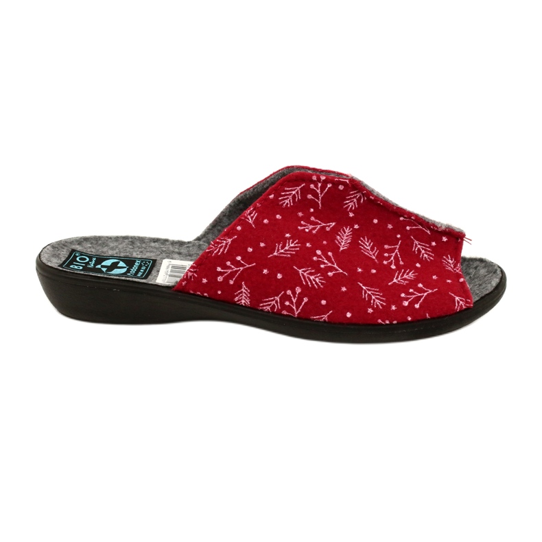 Naisten huopa tohvelit dik41 bio luonto adanex 27778 punainen