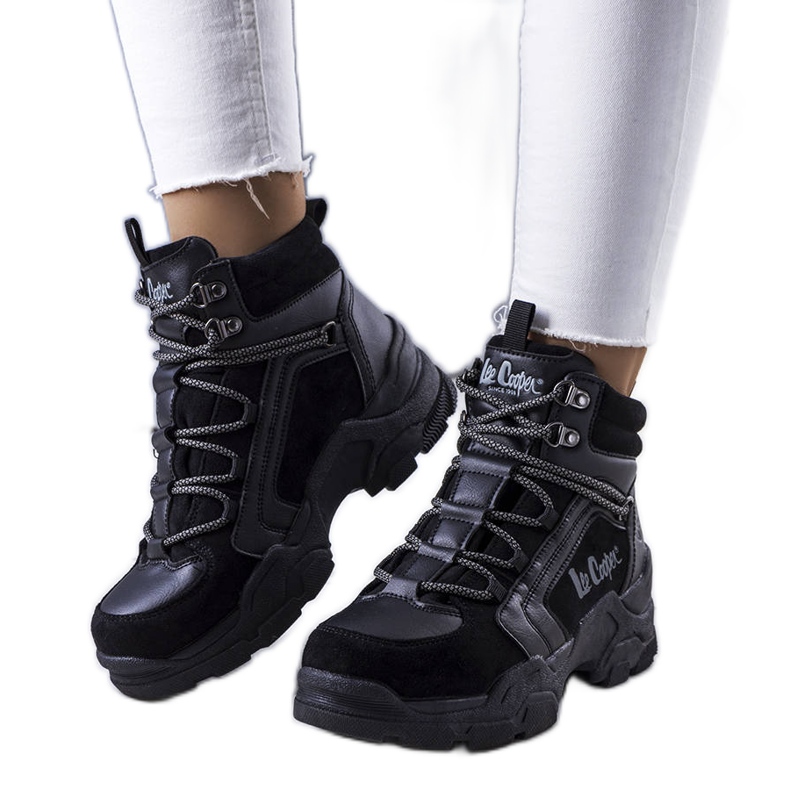 Mustat eristetyt saappaat LCJ-22-31-1441L Lee Cooper