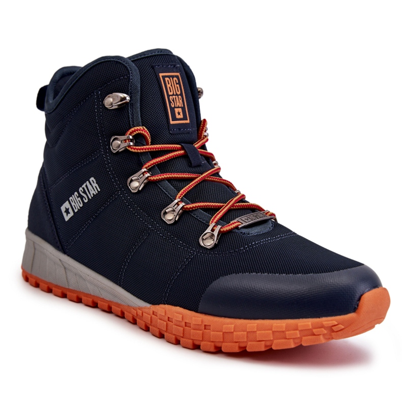 Miesten vaelluskengät Memory Foam Big Star KK174110 tummansininen