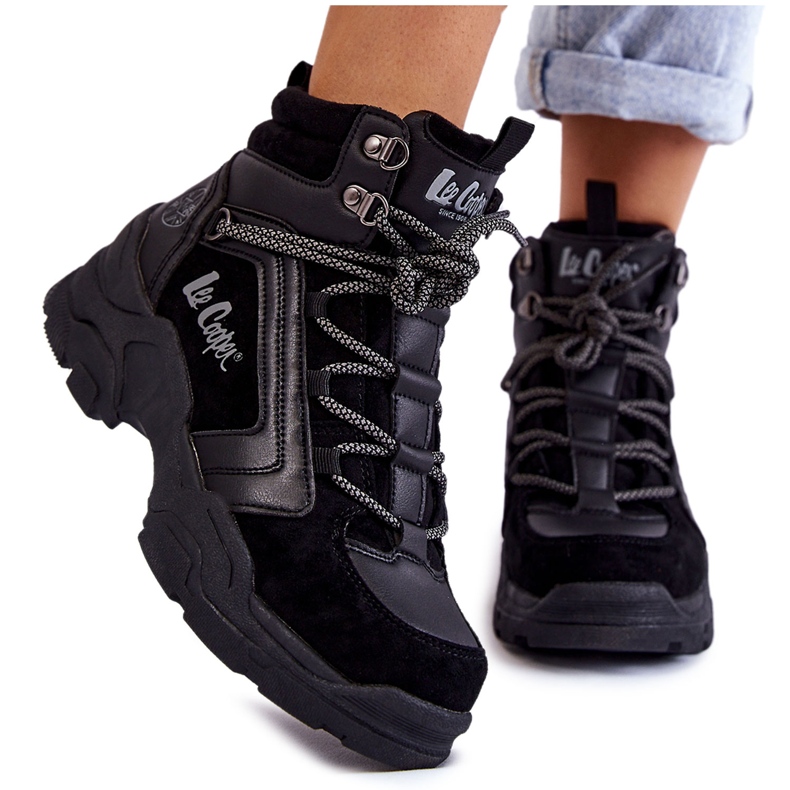 Naisten vaelluskengät Trappers Lee Cooper LCJ-22-31-1441 musta