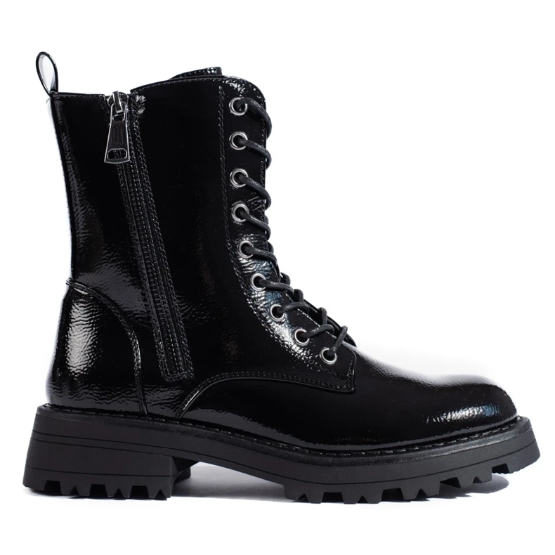 J. Star Naisten hyllytyöläiset koristeellisella vetoketjulla musta