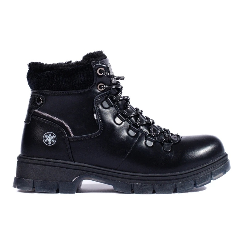 Mustat ekologiset nahkaiset shelovet-vaelluskengät