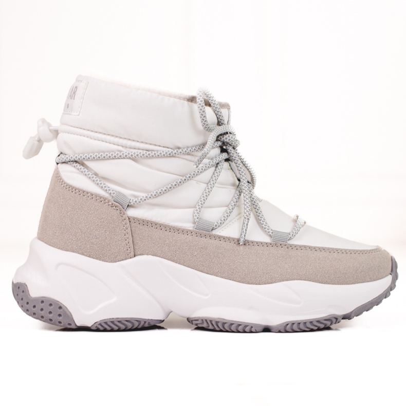 Naisten valkoiset lumisaappaat Big Star KK274272 beige