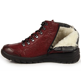 Maroon naisten saappaat Rieker L7144-35 klaretti