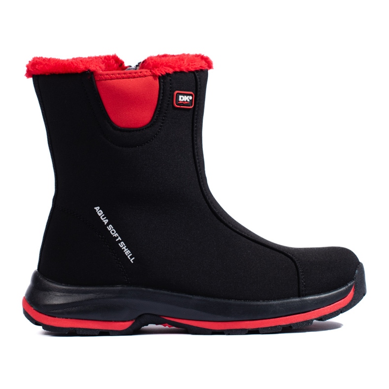 DK naisten korkeat vaellussaappaat, eristetyt turkista musta