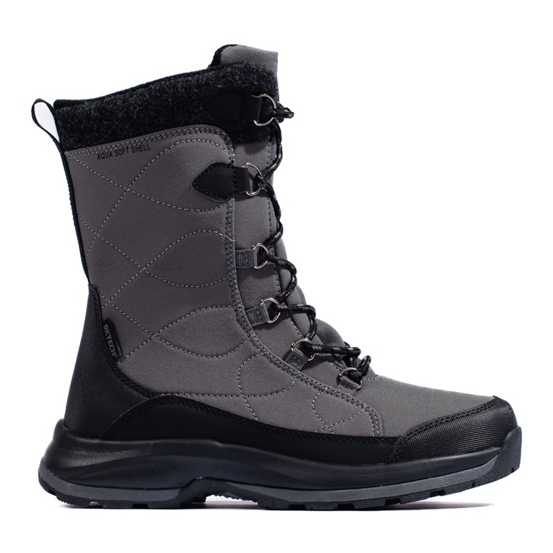 Naisten nauhalliset vaelluskengät DK vedenpitävät harmaa