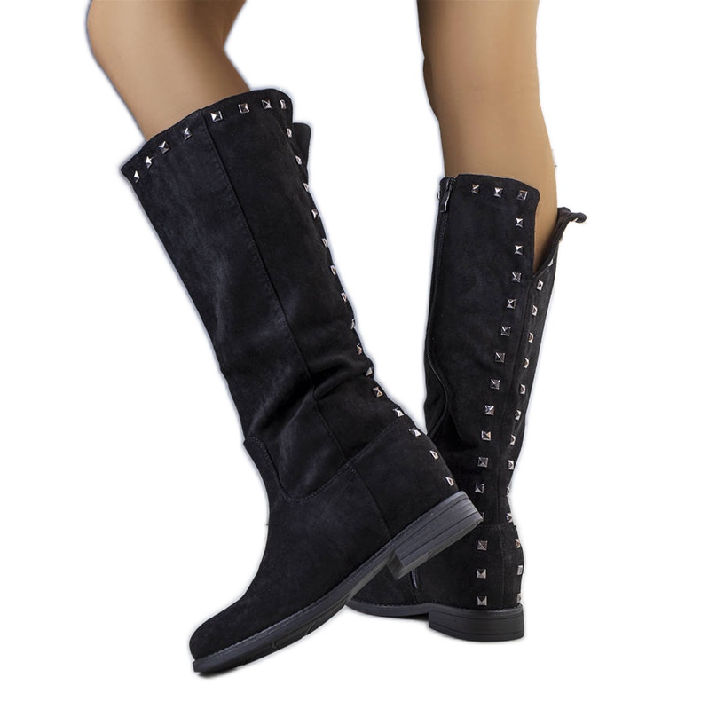 BM Mustat Licurla kiila saappaat