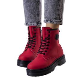 Dirkin mattapunaiset vaelluskengät punainen