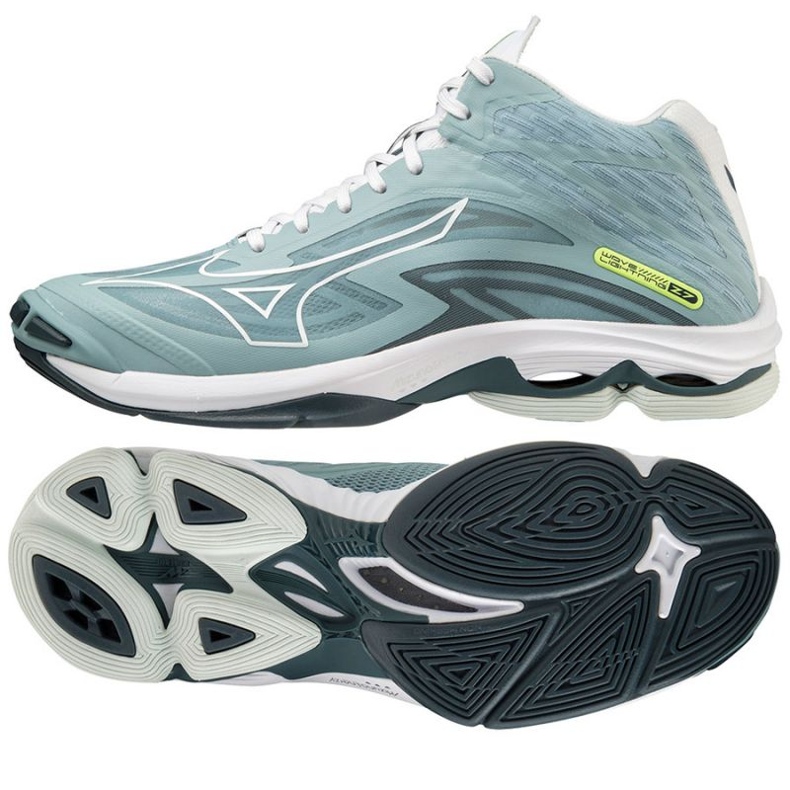 Lentopallokengät Mizuno SS22 Wave Lighting Z7 M V1GA225038 sininen sininen
