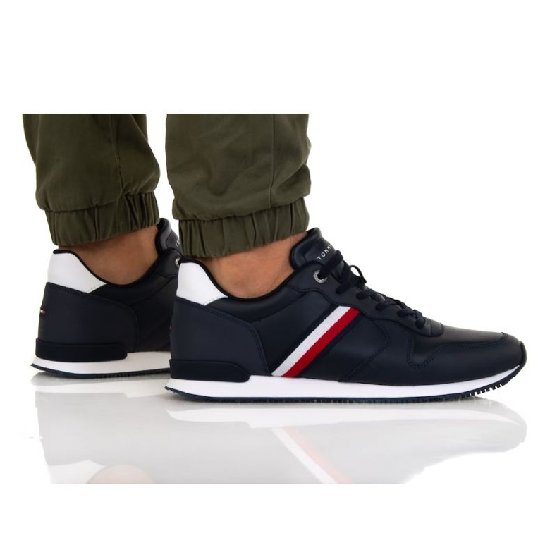 Tommy Hilfiger Iconic Runner Nahka M FM0FM04281 DW5 laivastonsininen