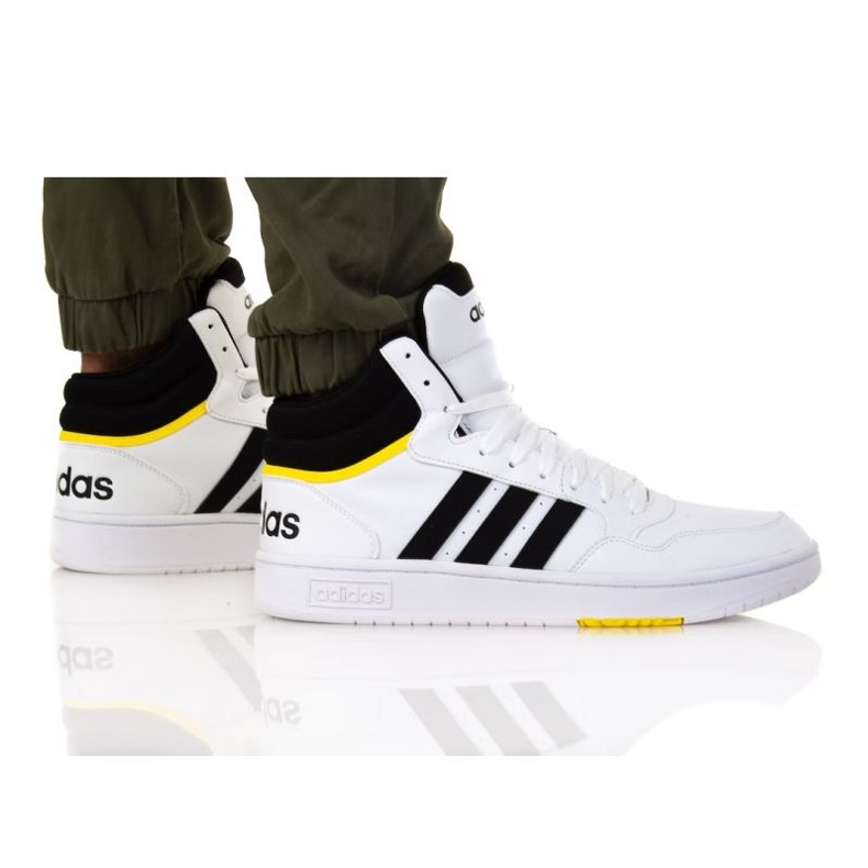 Adidas Hoops 3.0 Mid M GZ4533 kengät valkoinen