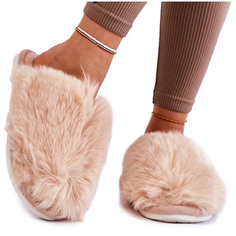 BM Naisten beige-turkistossut Sheryl