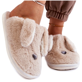 Naisten beige-turkistossut, tossut Remmi