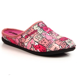 Mukavat tossut irrotettavalla Inblu W ARC18A -sisäkkeellä vaaleanpunainen