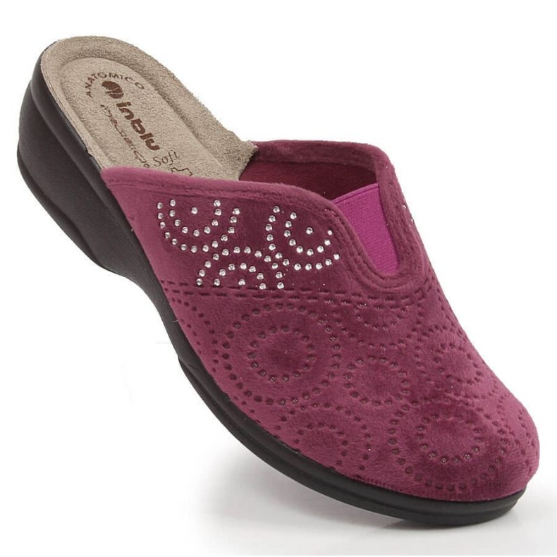 Mukavat tossut kuminauhalla Inblu ARC22 punainen Mukavat tossut kuminauhalla Inblu ARC22 punainen