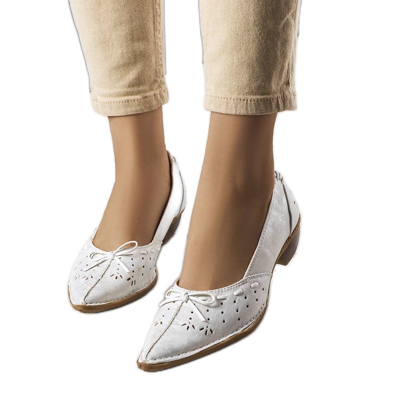 BM Glazko valkoiset ballerinat valkoinen