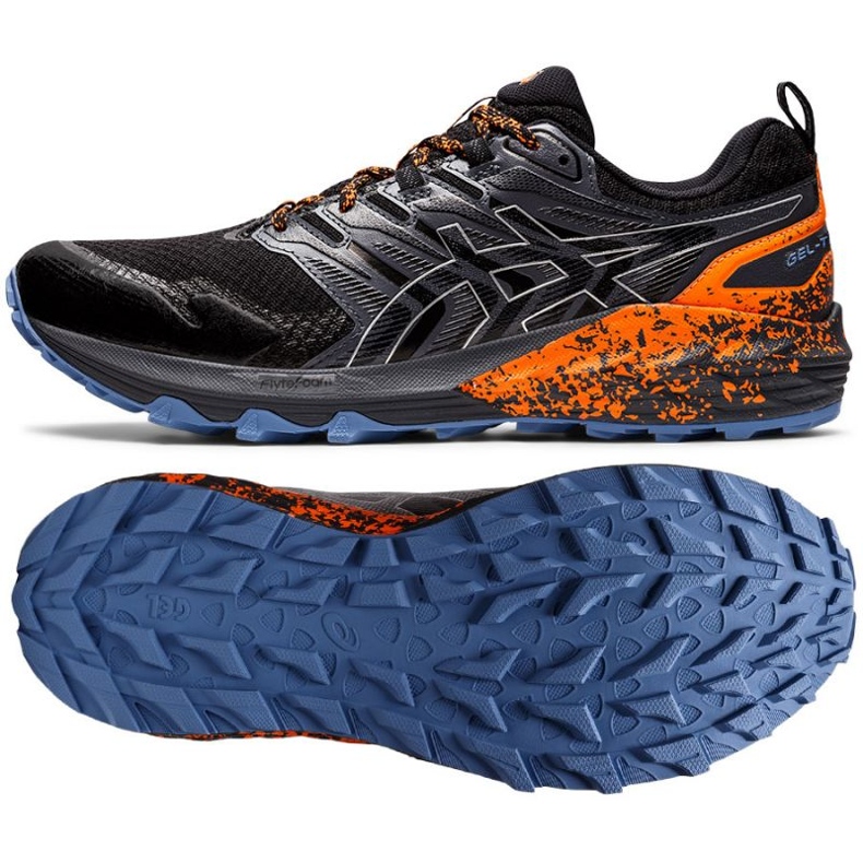 Asics GEL-Trabuco Terra M 1011B029-009 juoksukengät musta oranssi harmaa