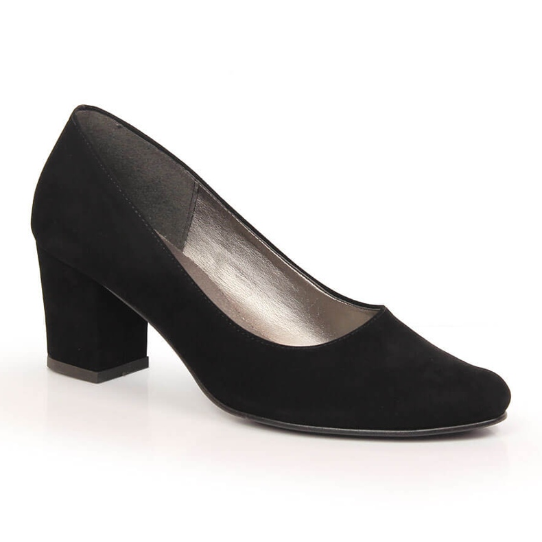 Naisten mustat mokkanahkapumput Azali 1470 -postissa