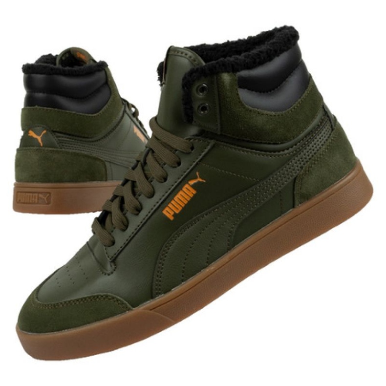 Puma Shuffle Mid talvikengät 387609 02 vihreä
