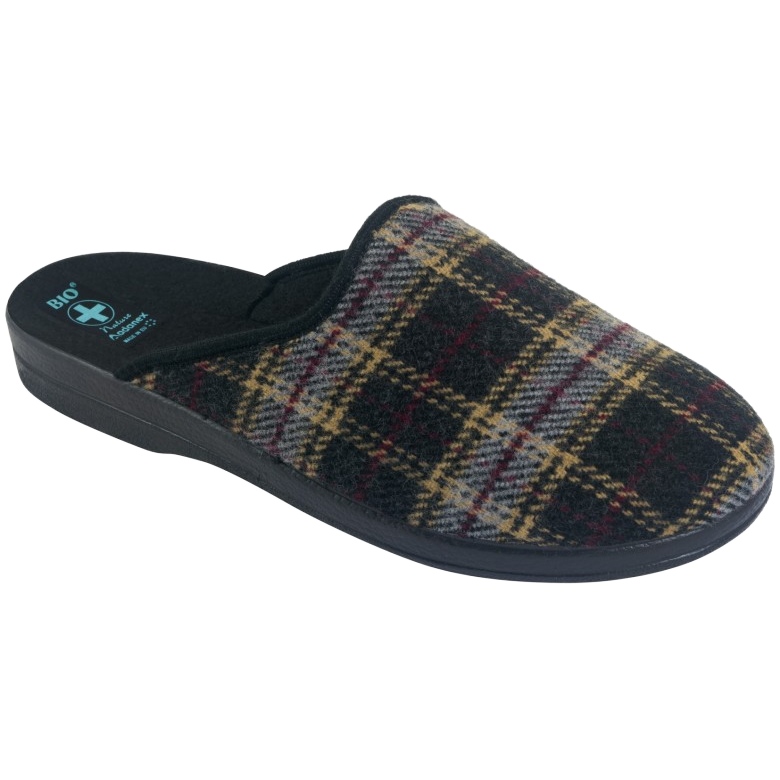 Miesten Adanex Plaid -tossut 27671 beige musta monivärinen