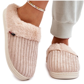 PA1 Naisten eristetty Slip-On tossut turkisella beige Leriss